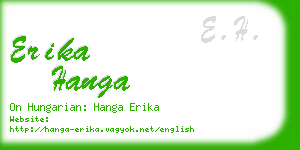 erika hanga business card